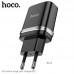 Адаптер питания зарядное HOCO Ardent single port charger N1 1USB 12W (Safety Certified) черное