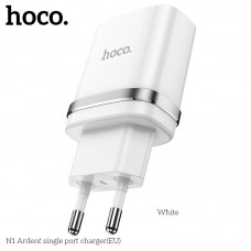 Зарядное устройство HOCO Ardent single port charger N1 1USB 12W белое