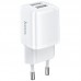 Адаптер сетевой HOCO Briar dual port charger N8 |2USB, 2.4A| (Safety Certified)