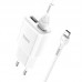 Блок питания и кабель HOCO C88A Type-C Cable Star round dual port charger set белый