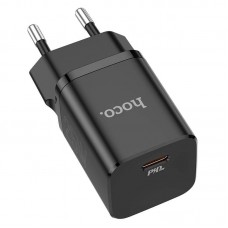 Адаптер сетевой HOCO Rigorous charger N19 1 выход Type-C 25W черный