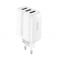 Зарядное устройство 3 выхода HOCO N15 Amazing three-port charger 3USB 3.4A блок белый