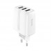 Зарядное устройство 3 выхода HOCO N15 Amazing three-port charger 3USB 3.4A блок белый