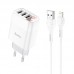 Блок зарядный набор HOCO Easy charge C93A Lightning cable 3USB белый