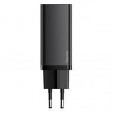 Зарядное устройство BASEUS GaN2 Lite Quick Charger 2 порта USB + Type-C 65W (CCGAN2L-B01) черное