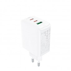 Зарядное устройство ACEFAST GaN A41 3 выхода 2*Type-C и 1*USB 65W белое