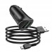 Адаптер автомобильный HOCO Micro USB cable Farsighted Z39 комплект черный