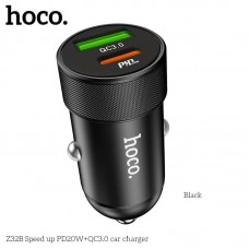 Адаптер автомобильный  HOCO Speed Up Z32B черный