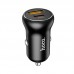 Адаптер автомобильный HOCO Smooth road car charger NZ5 само зарядное черное