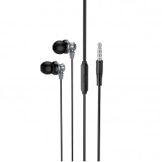 Наушники HOCO Delighted metal universal earphones with microphone M98 черные