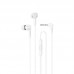 Наушники HOCO Ingenious universal earphones with microphone M102 90 градусов штекер белые