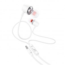 Наушники HOCO Discoverer universal earphones with mic M107 белые