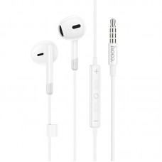Наушники HOCO Pure joy wire control earphones with microphone M109 белые 3.5мм