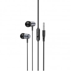 Наушники HOCO Spring metal universal earphones with mic M108 черные