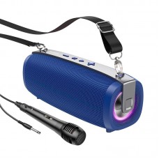 Акустика-караоке HOCO Gallant outdoor TWS BT speaker BS55 синяя