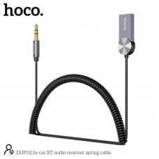 Аадаптер HOCO In-car BT audio receiver spring cable DUP02 |BT5.0|