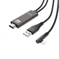 Кабель адаптер HOCO UA14 HDMI to Lightning поддержка Full-HD 1080p