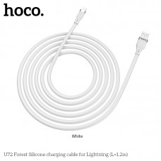 Кабель Hoco Lightning Forest Silicone U72 1.2m белый