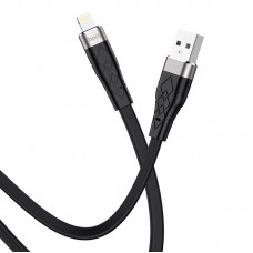 Кабель силиконовый эластичный HOCO X53 Lightning Angel silicone charging 1 метр черный