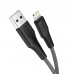 Кабель HOCO Lightning Airy silicone charging data cable X58 1m black
