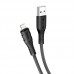 Кабель силиконовый HOCO Lightning Nano silicone charging data cable X67 1 метр черный