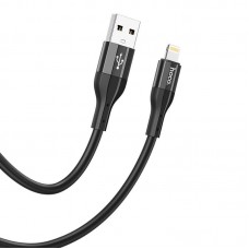 Кабель HOCO Lightning Creator silicone charging data cable X72 1 метр черный усиленный