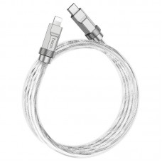 Кабель HOCO Type-C to Lightning Solid PD silicone charging data cable U113 silver 20W