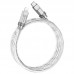 Кабель HOCO Type-C to Lightning Solid PD silicone charging data cable U113 silver 20W