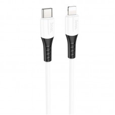 Кабель силиконовый HOCO X82 Type-C to lightning silicone 1 метр белый