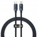 Кабель Baseus Type-C to Lightning Crystal Shine Series CAJY000201 1.2 метра черный