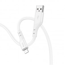 Кабель силиконовый HOCO Lightning Crystal color silicone charging data cable X97 белый