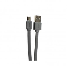 Кабель плоский REMAX Fast Data RC-008m USB - Micro-USB 1 метр серый