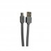 Кабель плоский REMAX Fast Data RC-008m USB - Micro-USB 1 метр серый