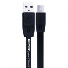 Кабель Micro USB REMAX Full Speed RC-001m 1 метр плоский черный