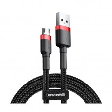Кабель Micro USB BASEUS cafule 1 метр (CAMKLF-B91) черно красный