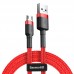 Кабель Micro USB BASEUS cafule CAMKLF-B09 1 метр красный