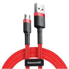 Кабель Micro USB BASEUS cafule 2-метровый (CAMKLF-C09) красный