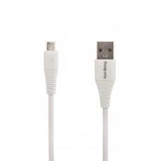 Кабель Micro USB KONI STRONG KS-64m пропускает ток 3A 1 метр белый