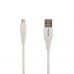 Кабель Micro USB KONI STRONG KS-64m пропускает ток 3A 1 метр белый