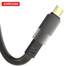 Кабель JOYROOM S-M360 Micro USB Star Series Drawbench flat  1м 3A плоский серый