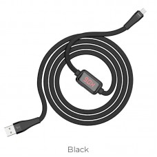 Кабель Hoco Micro USB с таймером S4 черный 1.2 метра