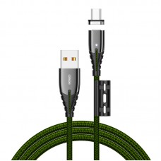 Кабель JOYROOM Micro USB Magnetic Series S-M408 магнитный 1.2m 3A зеленый