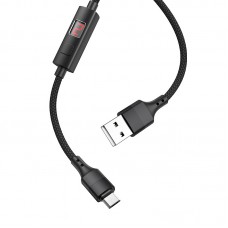 Кабель Hoco Micro USB Central Control Timing S13 черный 1.2M