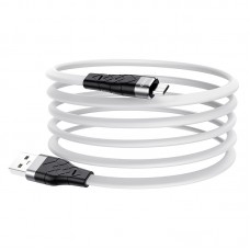 Кабель силиконовый HOCO Micro USB Angel silicone charging data cable X53 недорогой белый