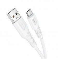 Кабель HOCO Micro USB Airy silicone charging data cable X58 1 метр белый силиконовый
