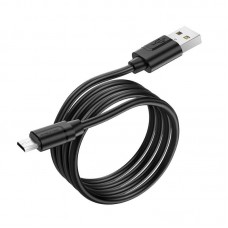 Кабель BOROFONE Micro USB Harmony silicone charging data cable BX55 1м черный