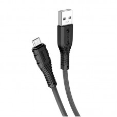 Кабель HOCO Micro USB Nano silicone charging data cable X67 1 м черный