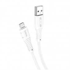 Кабель HOCO Micro USB Nano silicone charging data cable X67 1 м белый