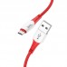 Кабель HOCO Micro USB Ferry charging data cable X70 1 метр красный