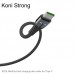 Кабель Koni Strong KS11t Nobility flash charging скоростной 5 ампер USB - Type-C 1.2m 5A черный